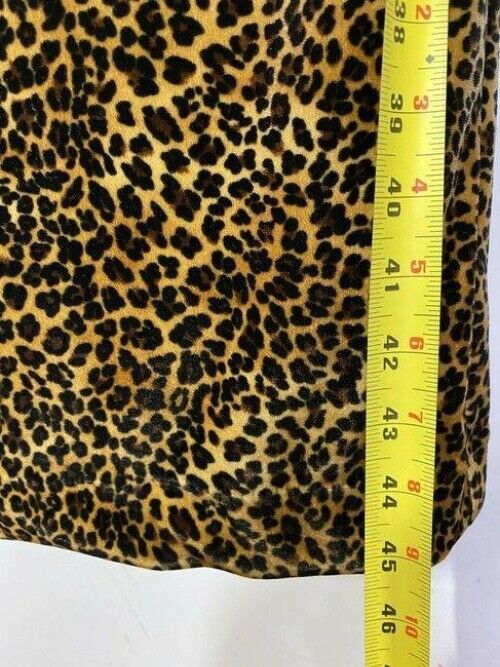nicole miller brown yellow new animal print velvet msrp