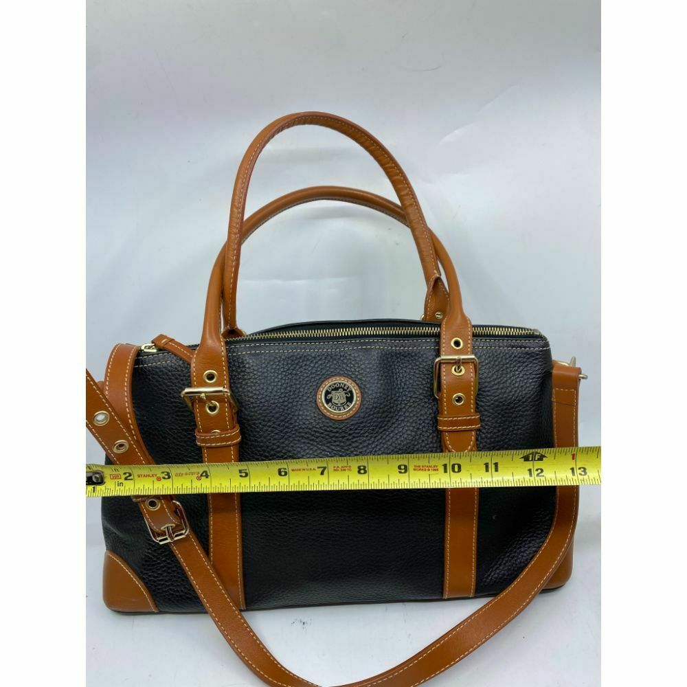 DOONEY & BOURKE Black Vintage Leather Shoulder Bag