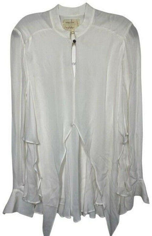 nicole miller white new ls msrp