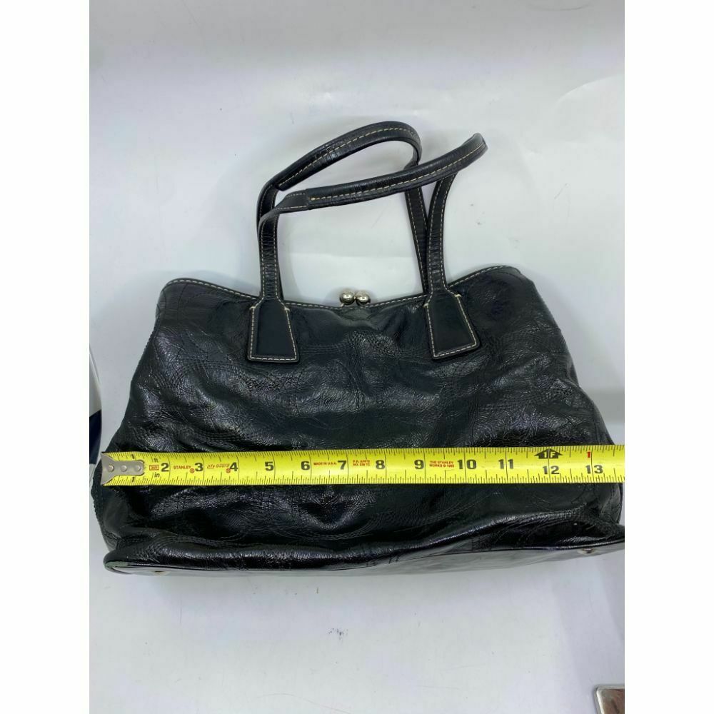 COACH Large Patent Leather Black Shoulder Bag