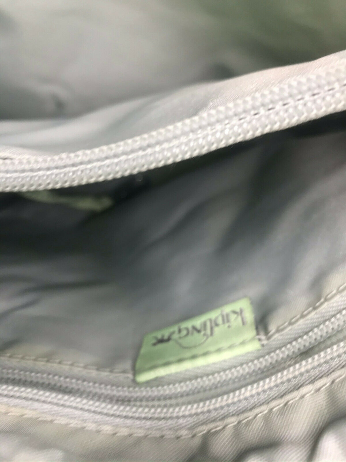 Kipling Pastel Green Medium Size Crossbody Bag