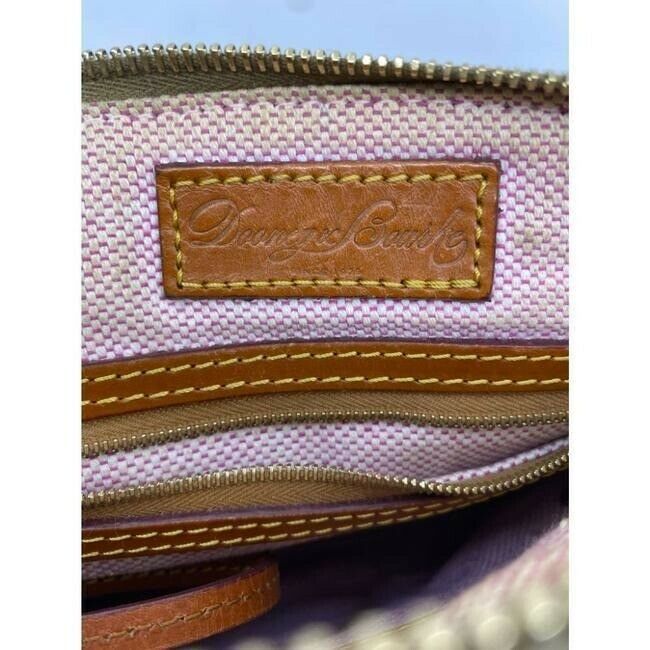 dooney and bourke tan brown leather cross body bag