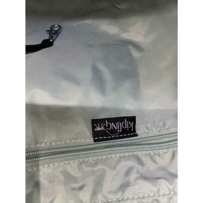 KIPLING XL Fabric Tote Bag Gray Silver