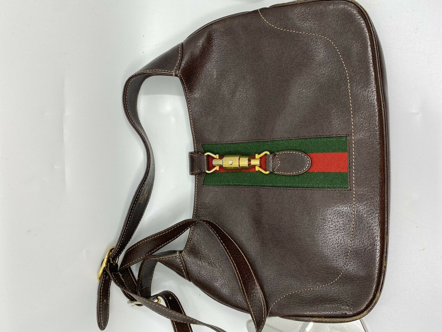 GUCCI Vintage brown Leather Hobo Bag