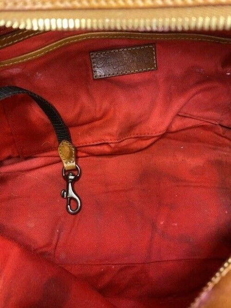 Dooney and Bourke shopping large gray brown fabric tote