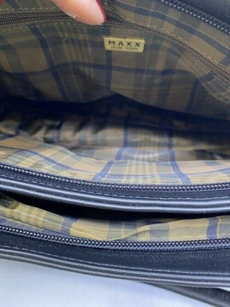 Maxx New York Tote Black Nylon Fabric Shoulder Bag