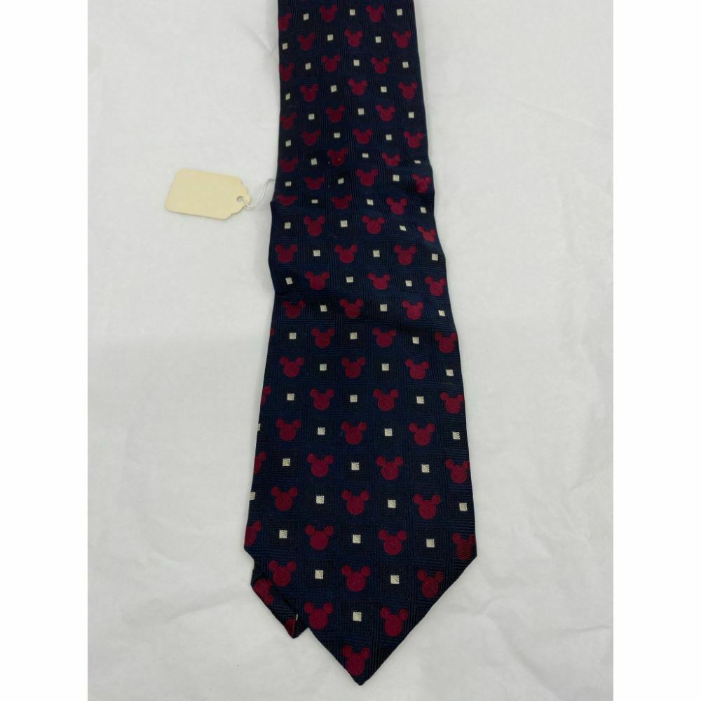 New! MICKEY MOUSE Disney Neck Tie Blue Pink 100% Silk Handmade
