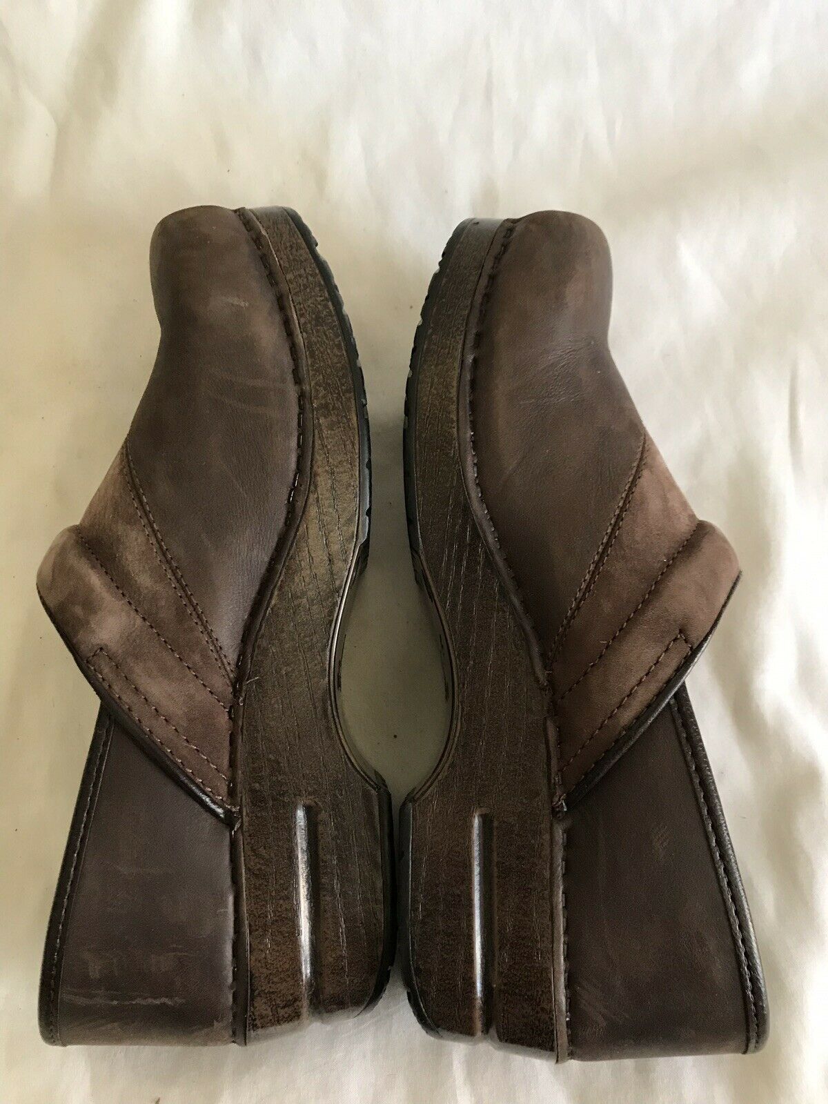 Dansko Classic Clogs-Brown-Size US 10.5