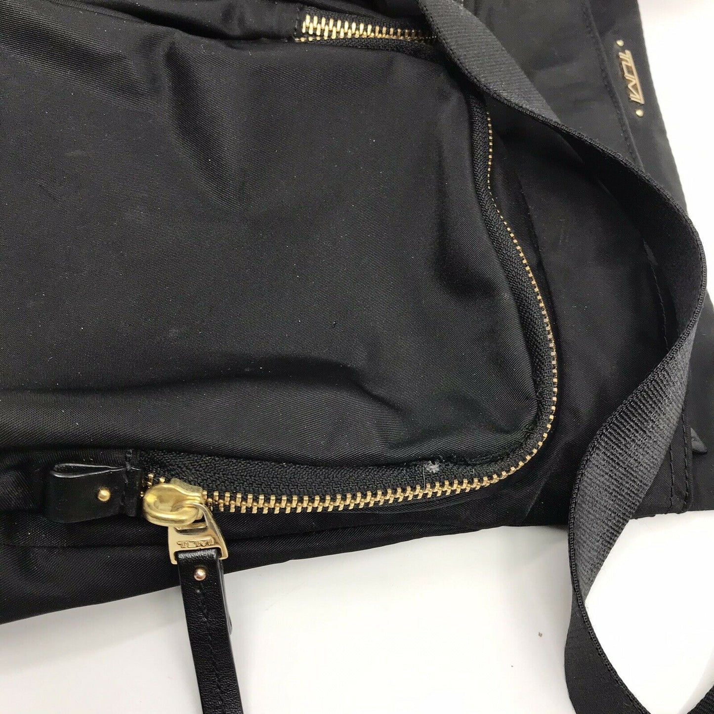 TUMI Black Nylon Voyage Crossbody Bag