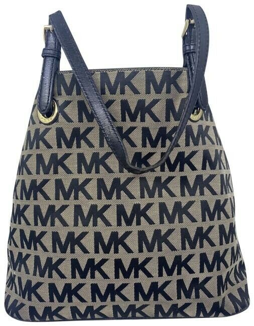 Michael Kors Bucket Black Fabric Shoulder Bag