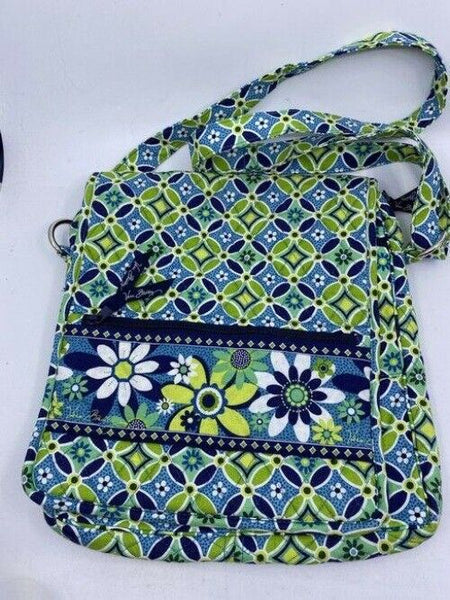 Vera Bradley Msrp Green Blue Cross Body Bag