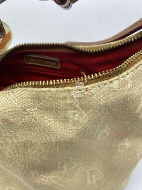 dooney and bourke in need of tlc cream fabric tote