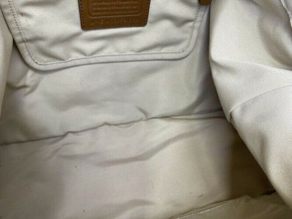 Coach medium brown leather cross body bag