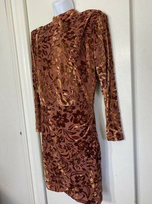 nicole miller new floral burn out msrp short cocktail dress