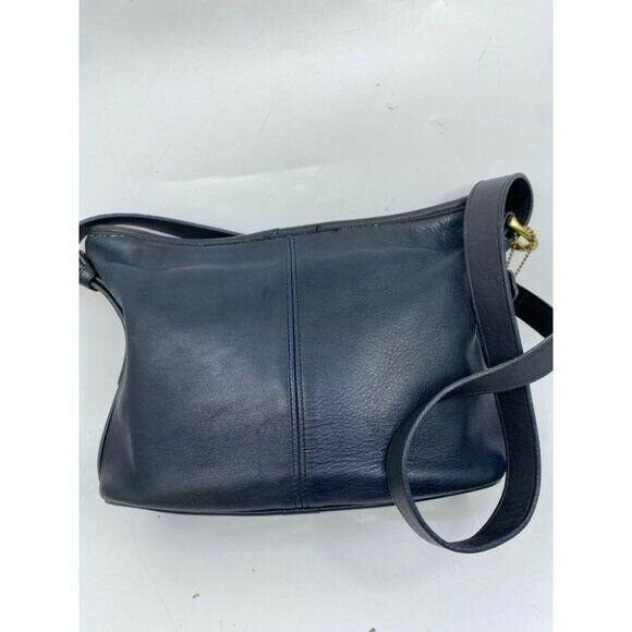 Coach Vintage Black Large Leather Crossbody Bag
