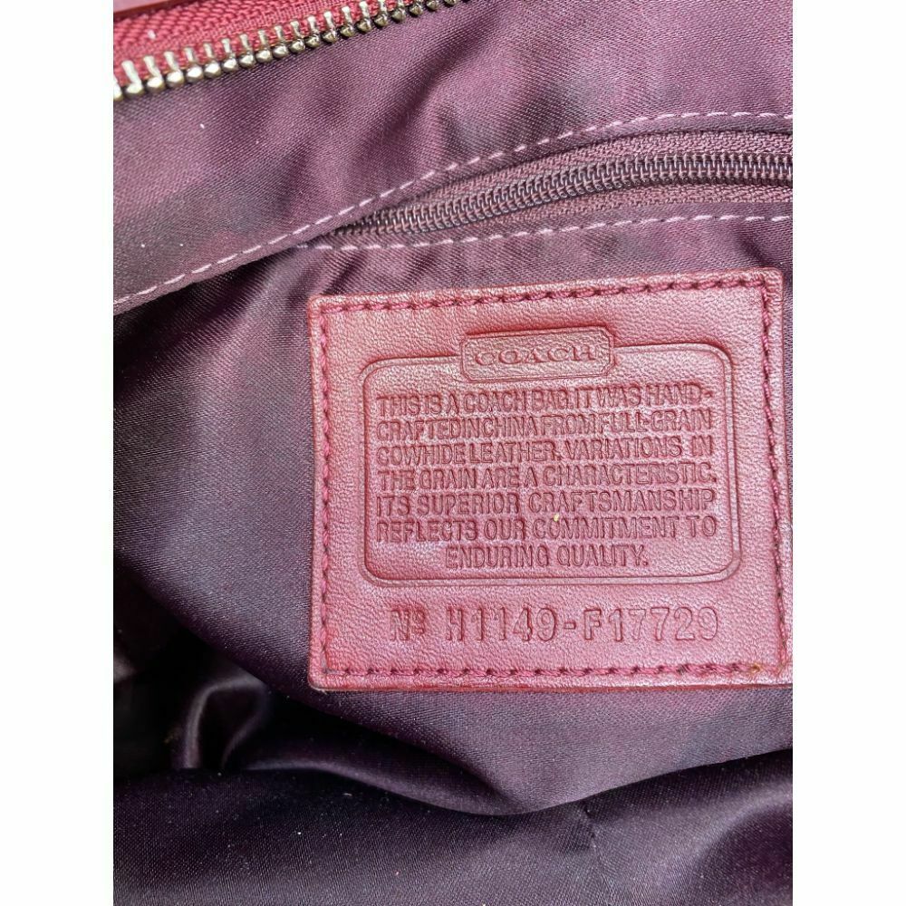 COACH Large Patent Red Shoulder Bag