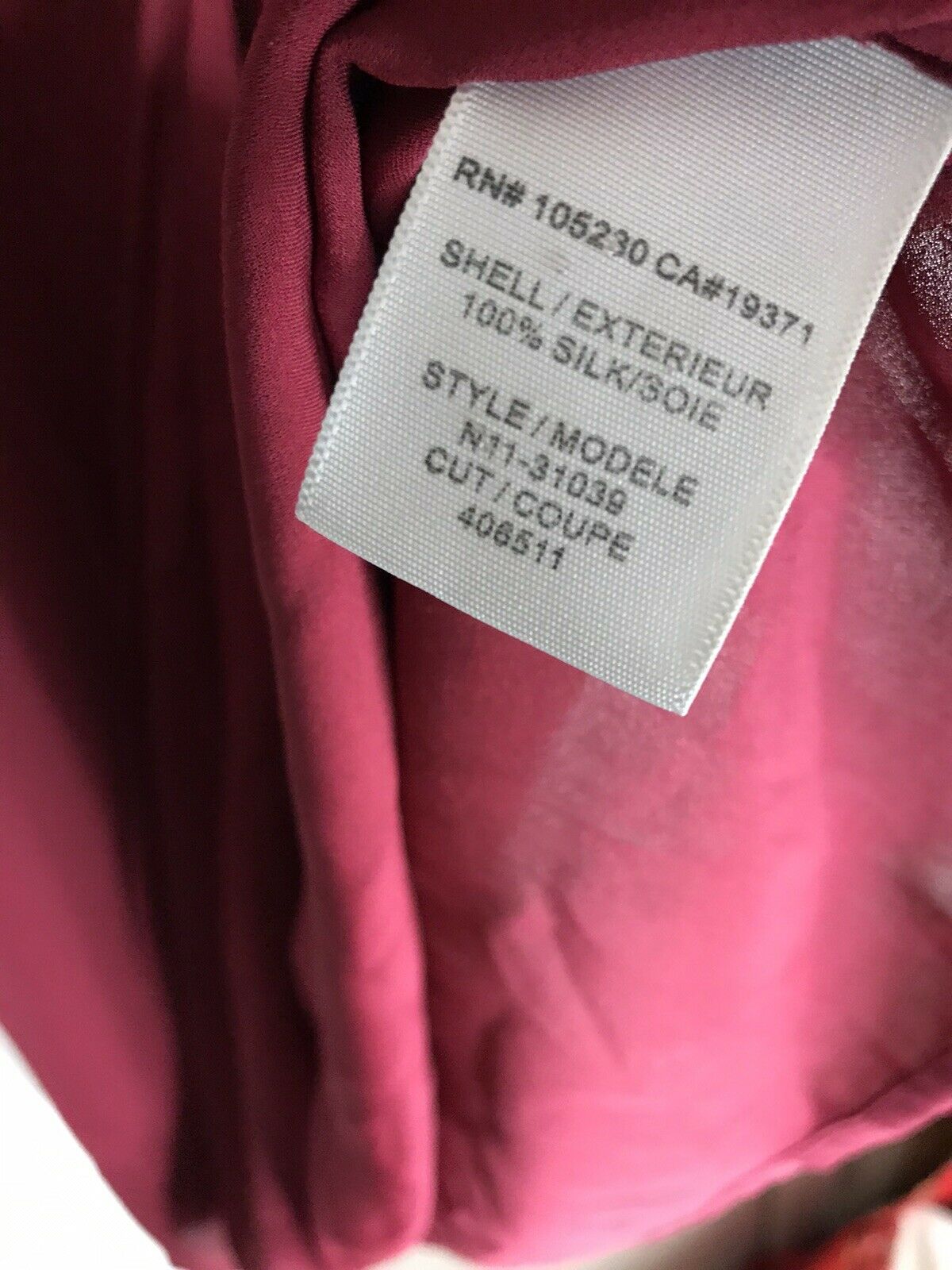Joie  Burgundy Silk Dress Size Small