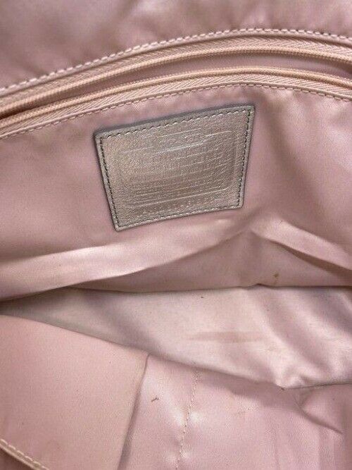 coach bag w w add on sesame street beige silver gray fabric tote