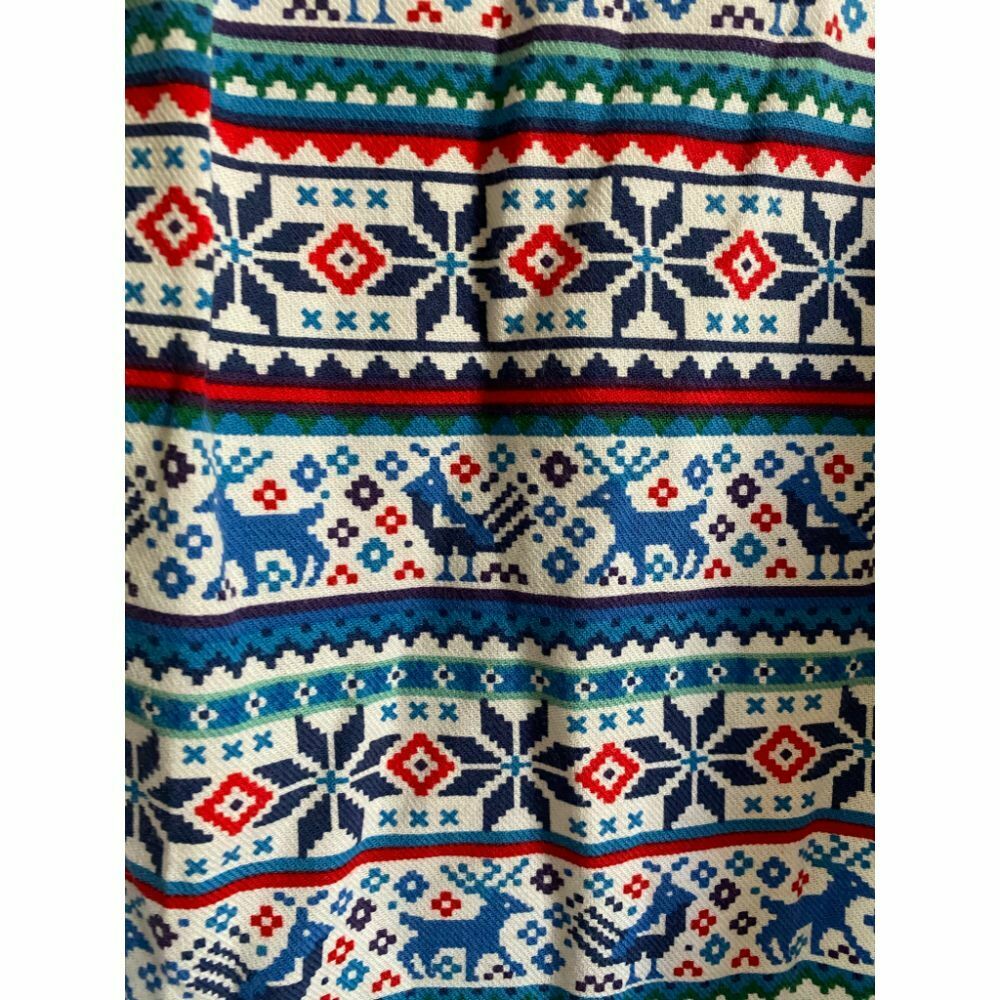 BONOBOS Blue White Red Printed Long Sleeve Button Down Shirt Size M