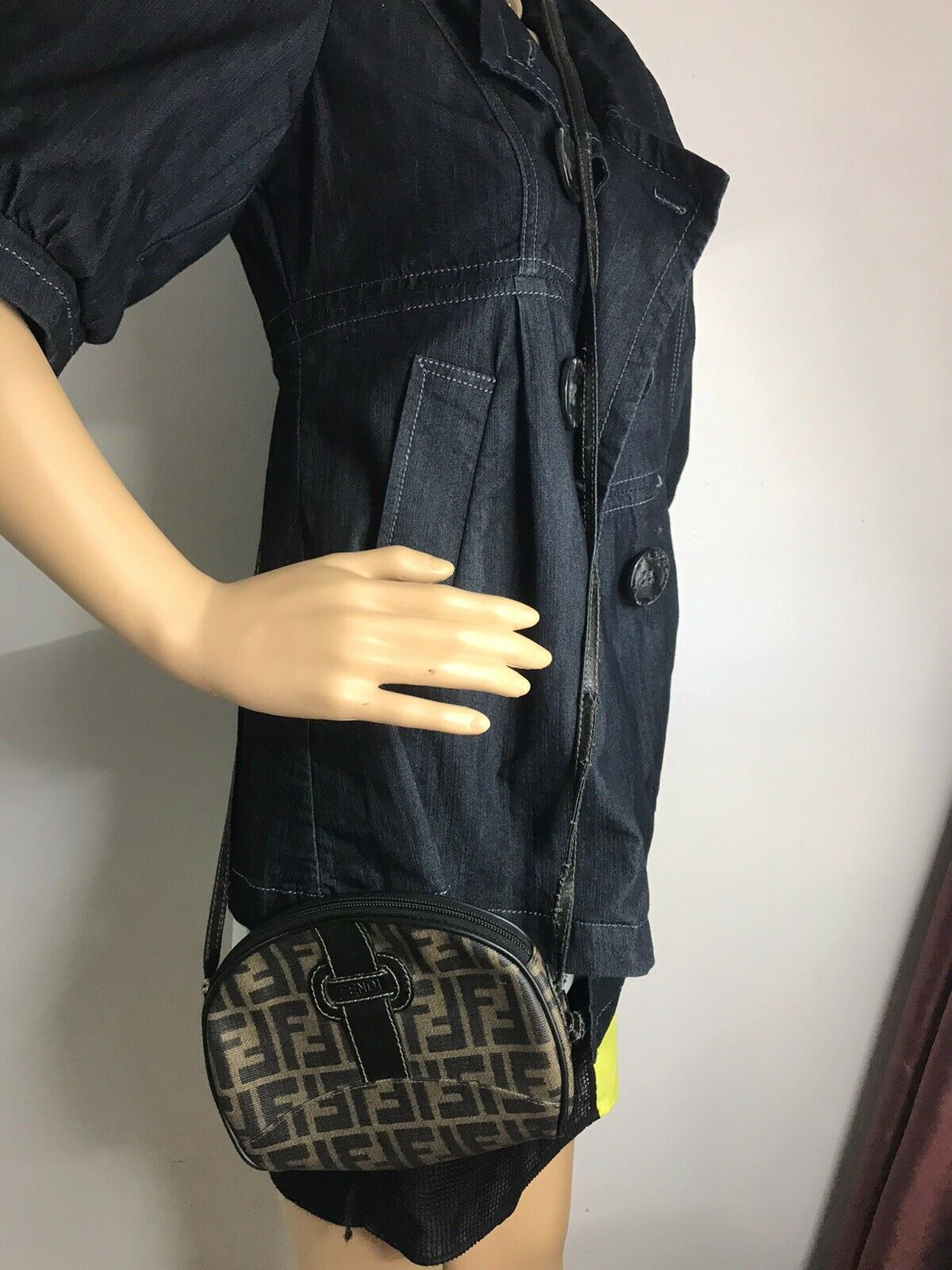 FENDI Vintage All over logo small crossbody