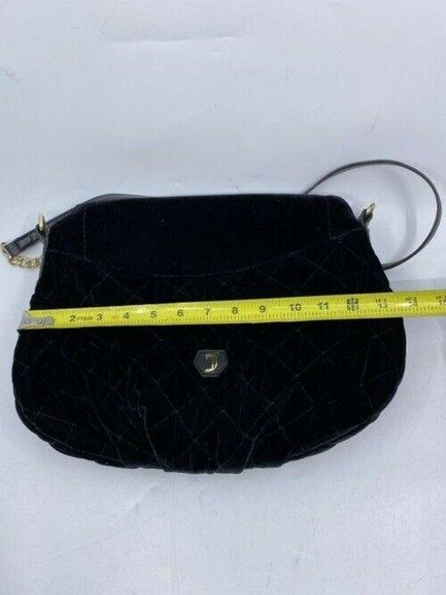 Juicy Couture Large Flap Msrp Black Velvet Cross Body Bag