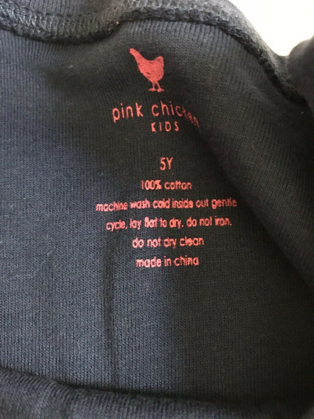 NWT! Pink Chicken Girls Navy Knit Shirt 5 Yr