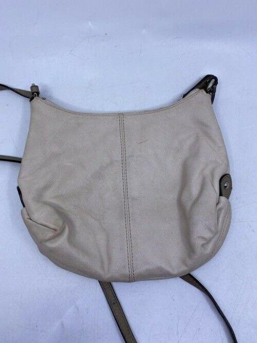 coach small beige leather cross body bag