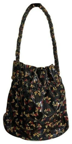 BOTTEGA VENETA Laminated Butterfly Bucket Multicolor Tote Bag