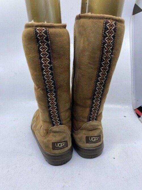 Ugg Australia Brown Tall Rugged Bootsbooties Size Us