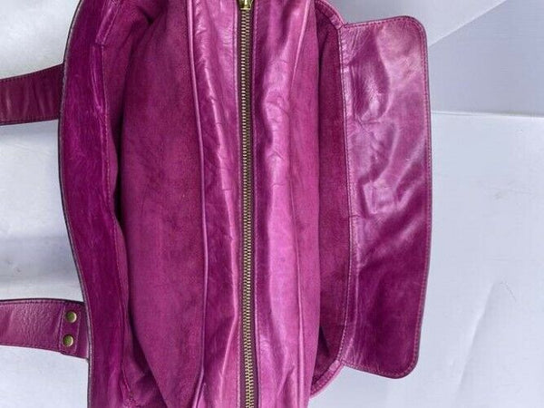 Mulberry Mabel Purple Leather Shoulder Bag