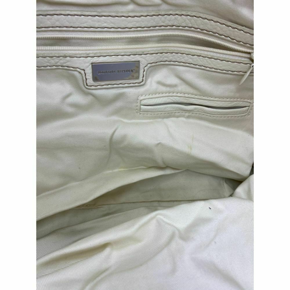 Banana Republic Cream Leather Shoulder Bag