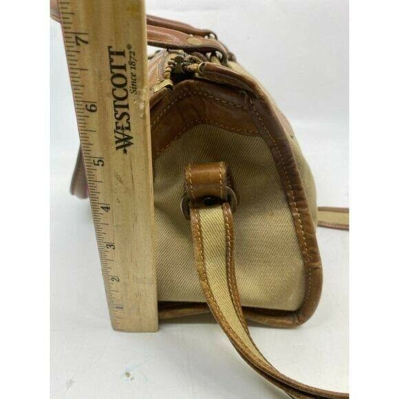 GHURKA Tan Brown Vintage Crossbody Bag