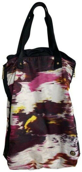 lululemon multi color fabric shoulder bag