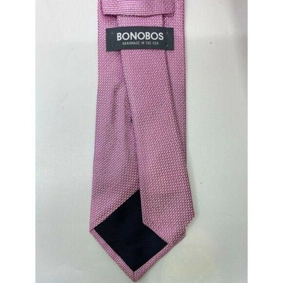 New! BONOBOS Pink Premium Neck Tie Made in USA