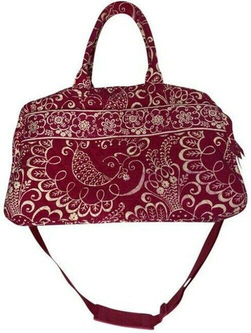 Vera Bradley Xl Duffel Msrp Red White Weekendtravel Bag