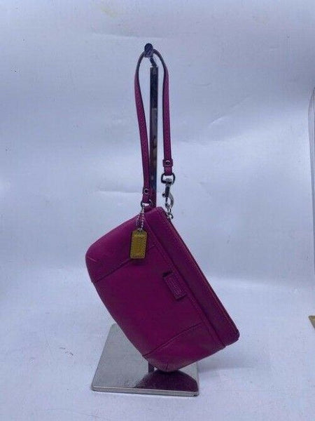 Coach Pink Leather Wristlet