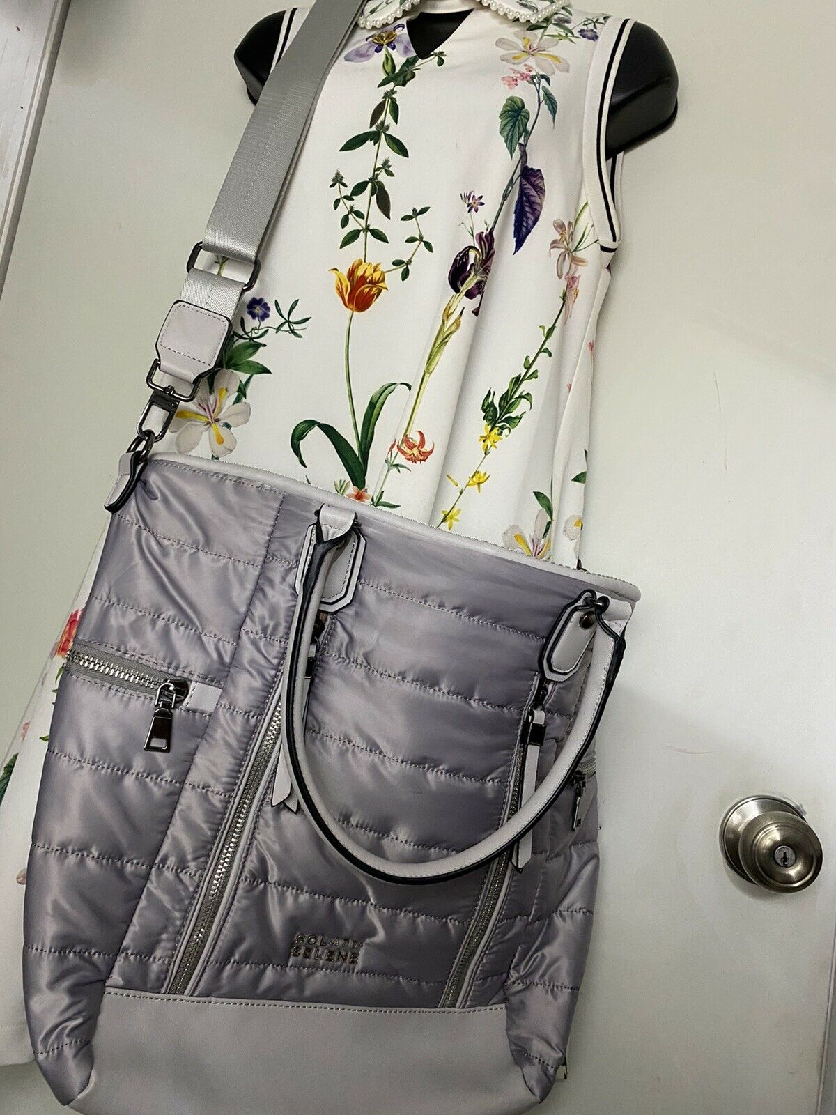 SOL & SELENE Large Quilted crossbody bag