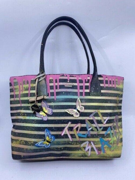 kate spade w customized by me w applique street multicolor tote
