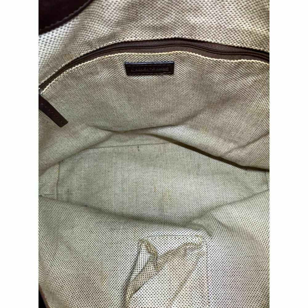 DOONEY & BOURKE Vintage White/ Brown Hobo Bag w/ detachable Mickey Mouse Sash