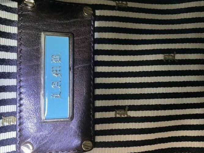 lamb l large brown leather shoulder bag
