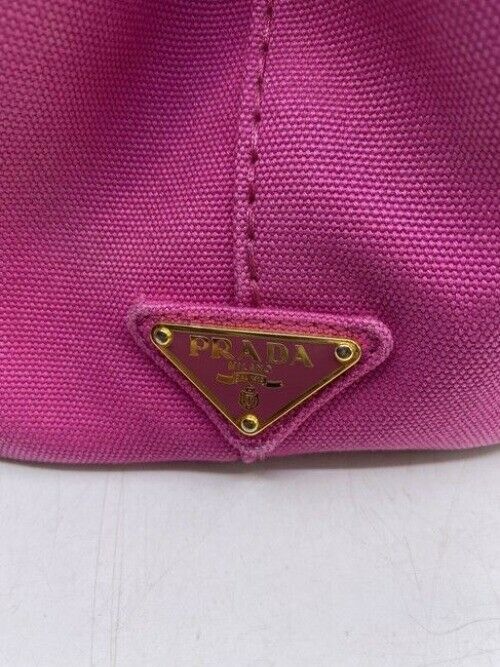 Prada Shopping Tote Canapa Logo Fuxia Shoulder Bag