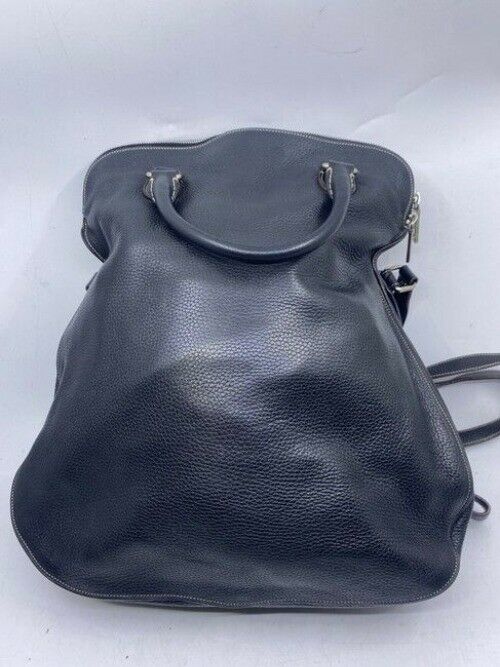 Dolce And Gabbana Miss Catch Fold Over Tote Black Leather Cross Body Bag