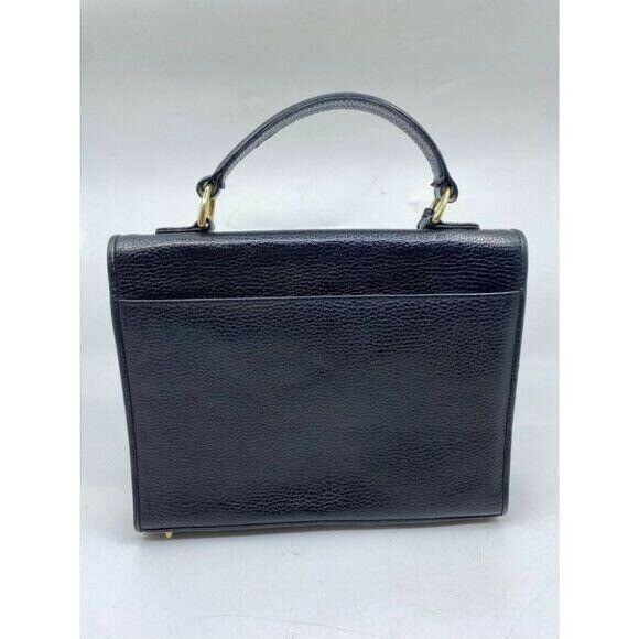 Evan Picone Black Vintage Leather Handbag