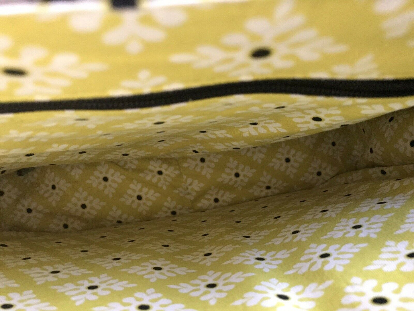 Vera Bradley Yellow/ Black Messenger/ Computer Bag