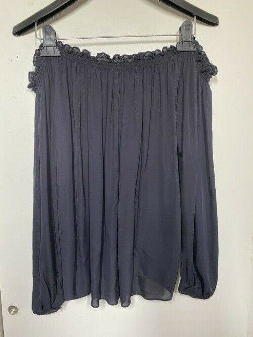 nicole miller black new off the shoulder msrp