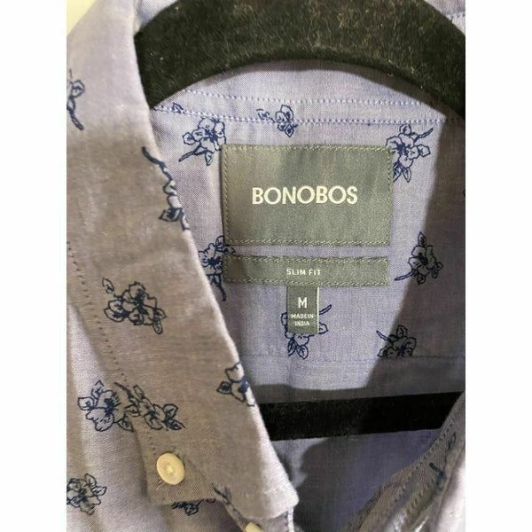 BONOBOS Purple Printed Long Sleeve Button Down Shirt Size M