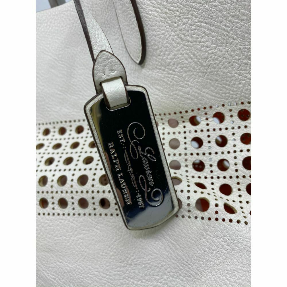 Ralph Lauren White Orange Shoulder Bag