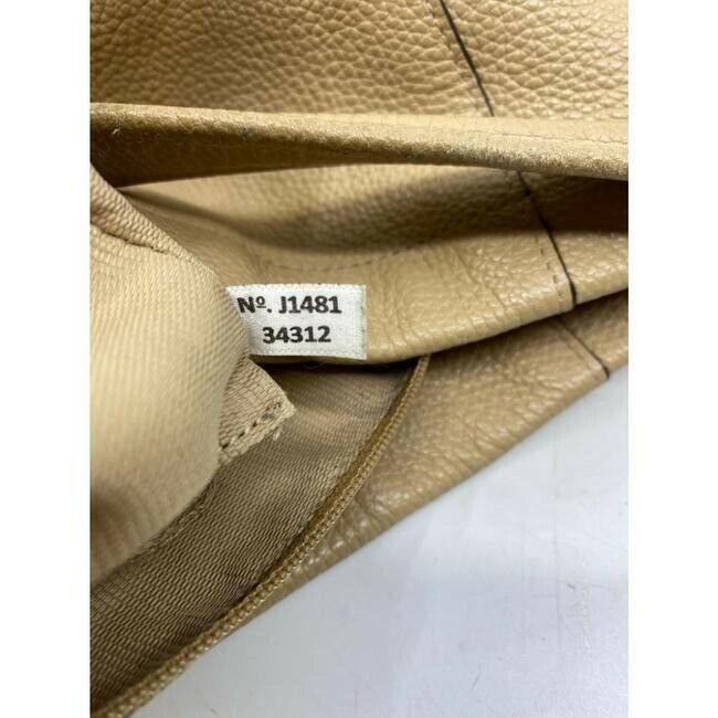coach medium w adjustable strap tan leather cross body bag