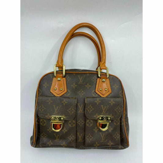 Louis Vuitton Manhattan PM Brown Tote Handbag