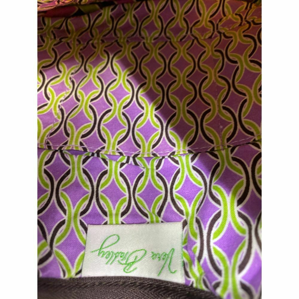 Vera Bradley Pink Black Green Floral Cosmetic Bag